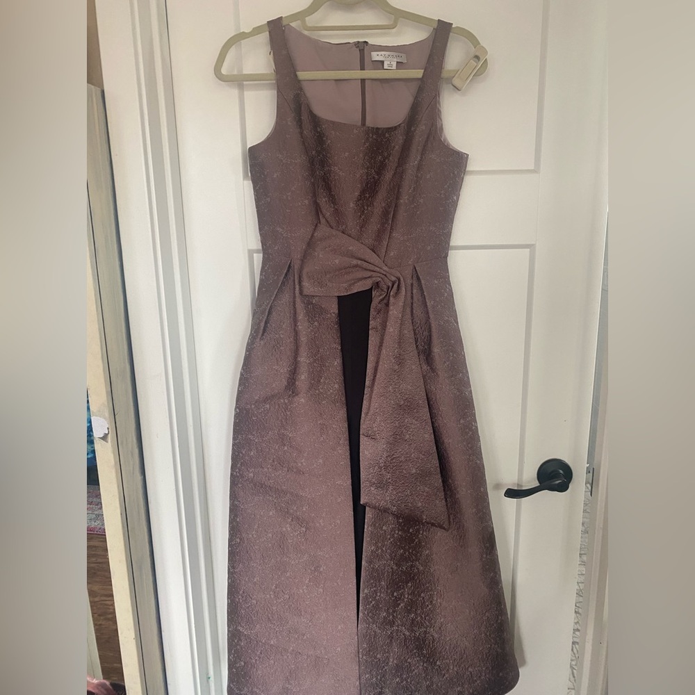 Kay Unger Kimberly Kay Sleeveless Jacquard Jumpsuit Walk The Maxi Dress Sz 2